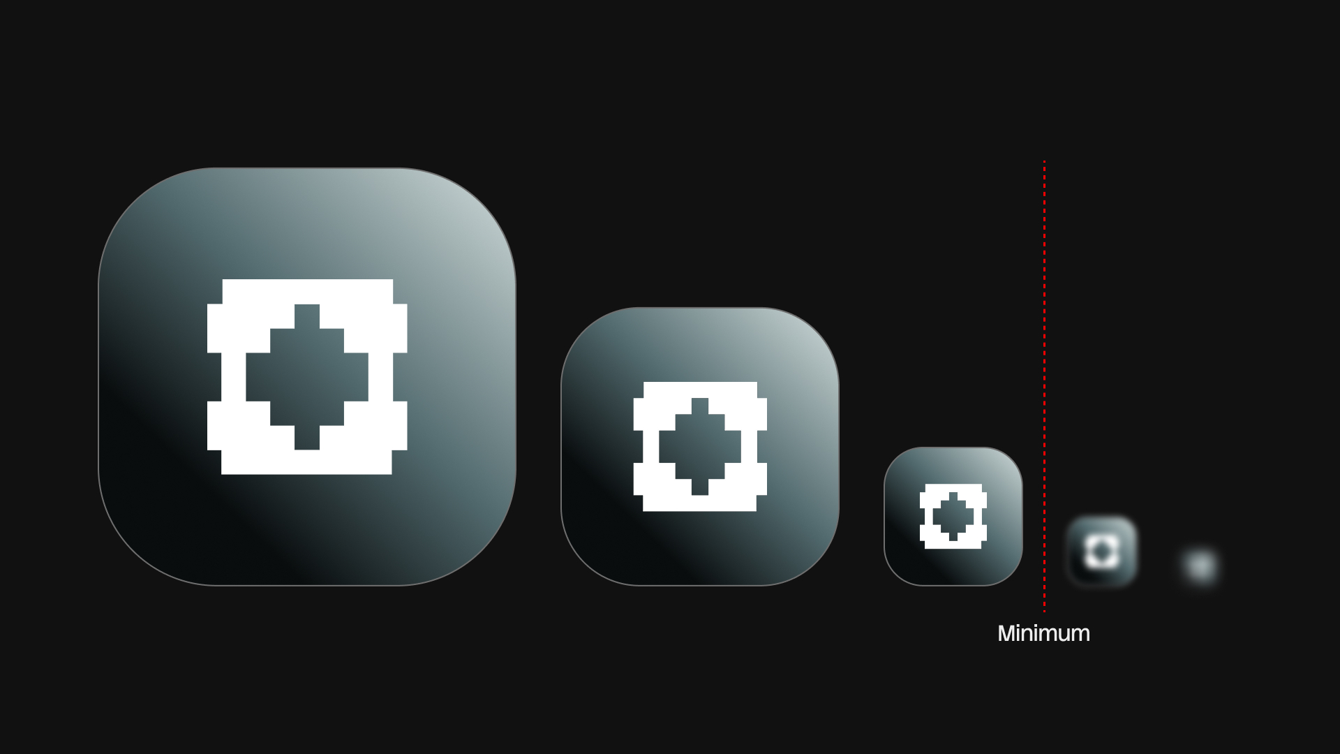 Minimum logo size: test it in Illustrator, then document it